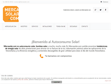 Tablet Screenshot of mercasolar.com
